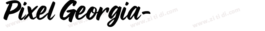 Pixel Georgia字体转换